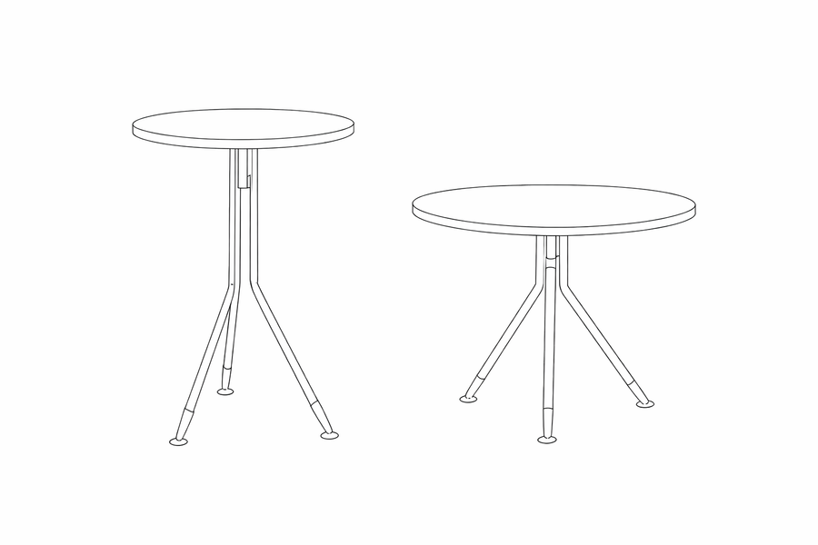 Mesa multipropósito K circular