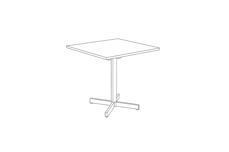 Mesa Lizard cuadrada