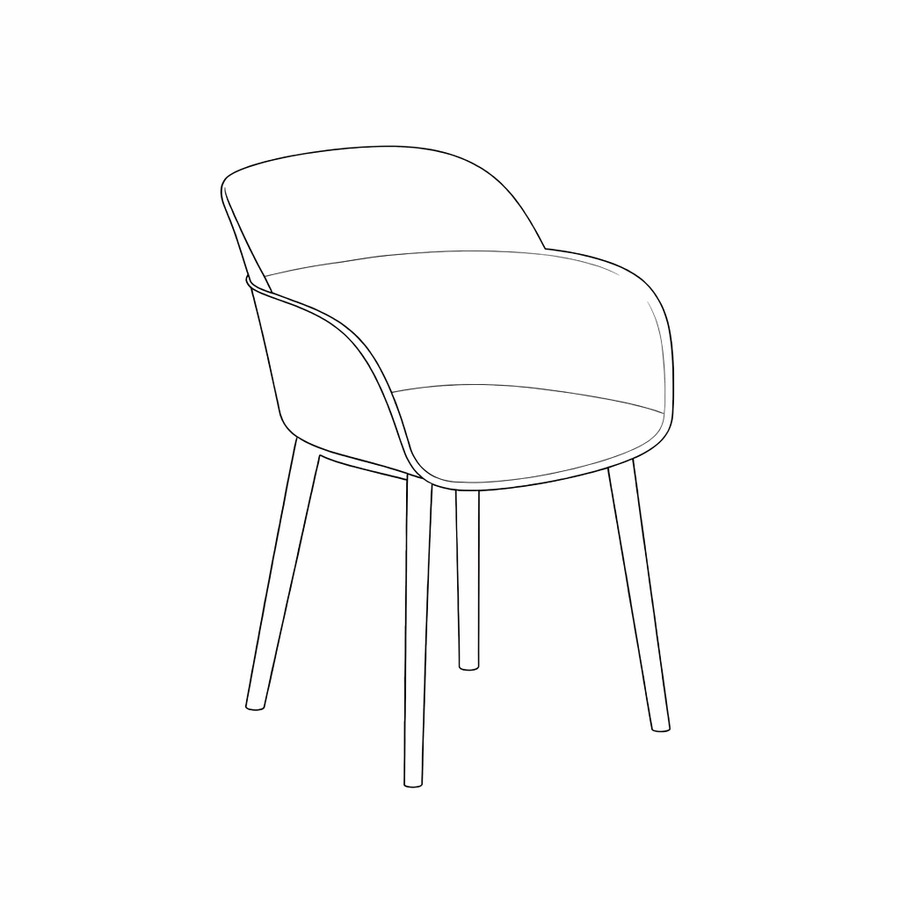 Silla de exterior Shell P