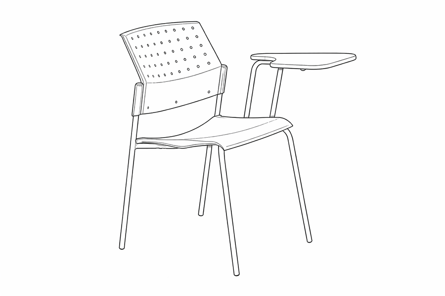 Silla educativa Movie Universitaria