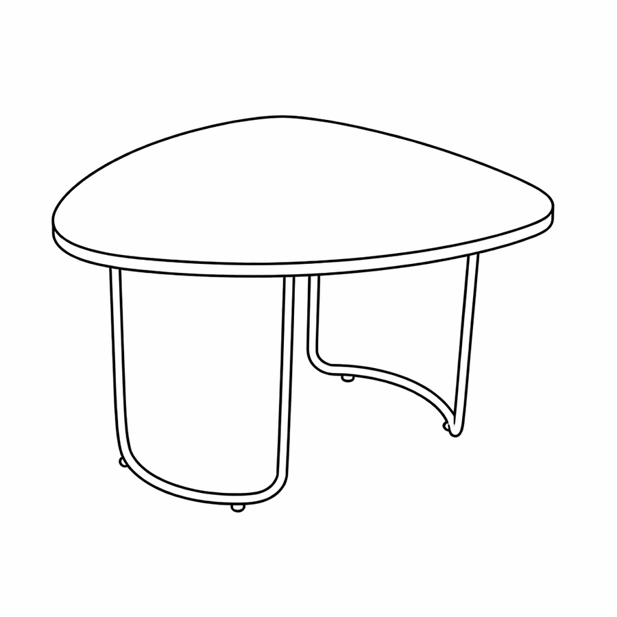 Mesa auxiliar Juno Oval