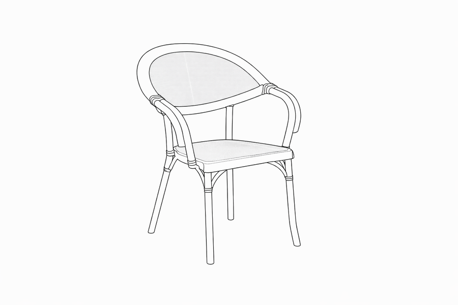 Silla de exterior Flash