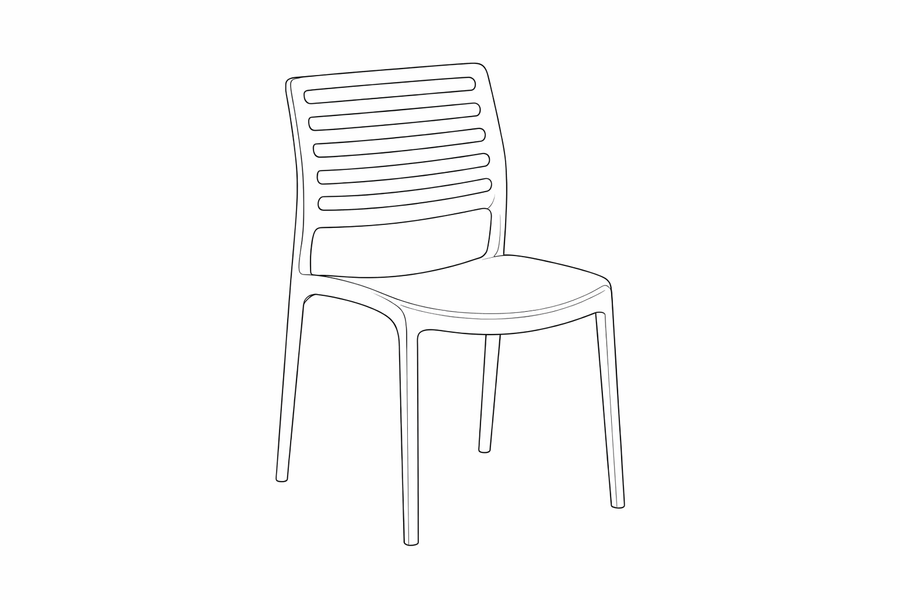 Silla exterior Louise