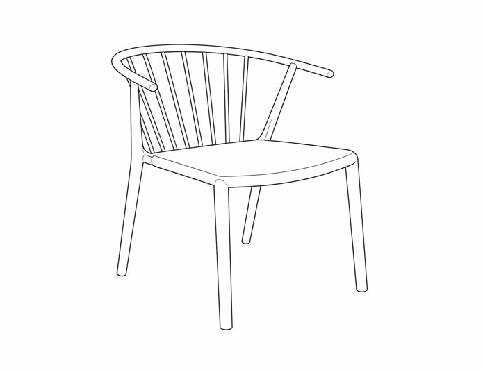 Silla exterior Woody